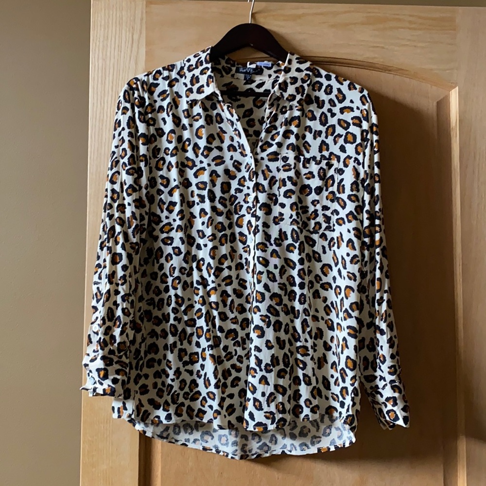 Leopard print blouse